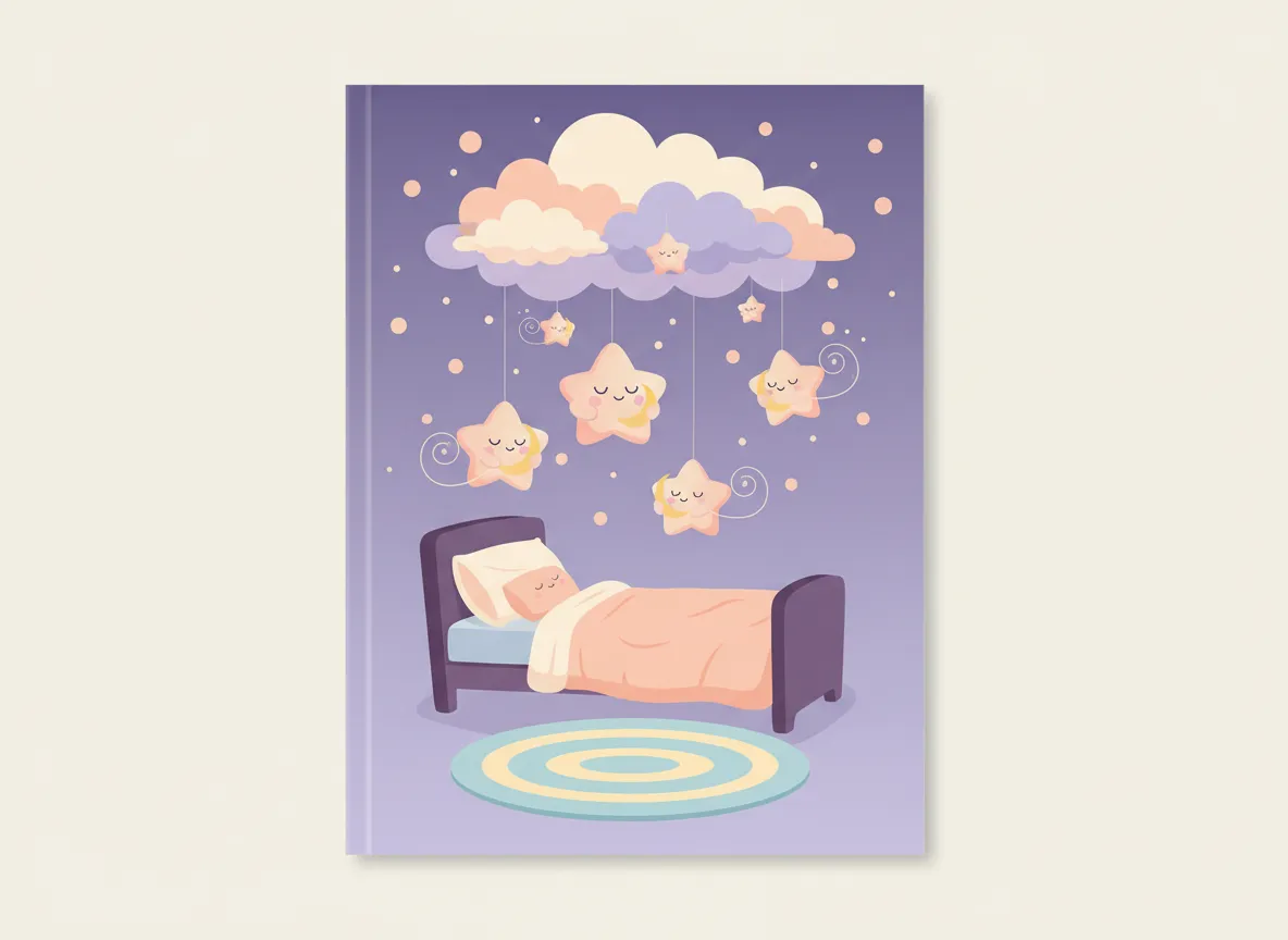 Bedtime meditation for kids cover mockup